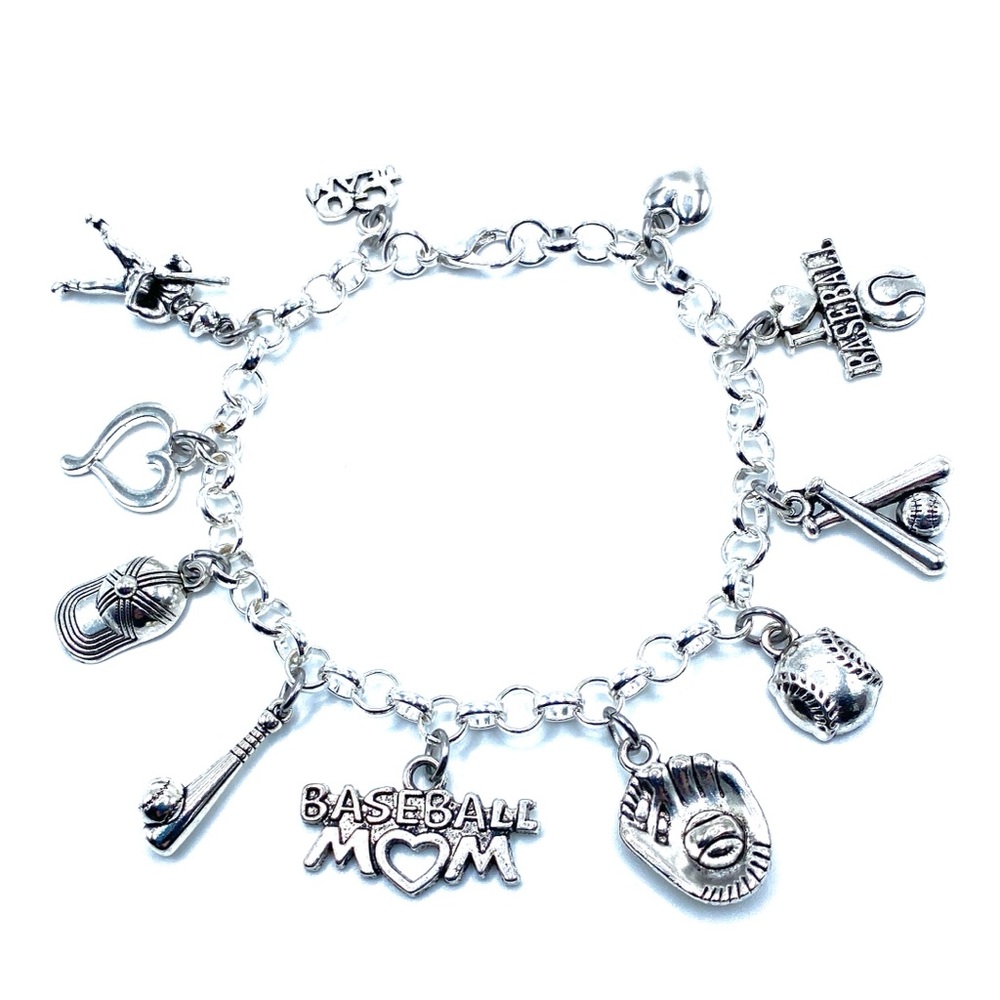 Baseball Mom Charm Bracelet